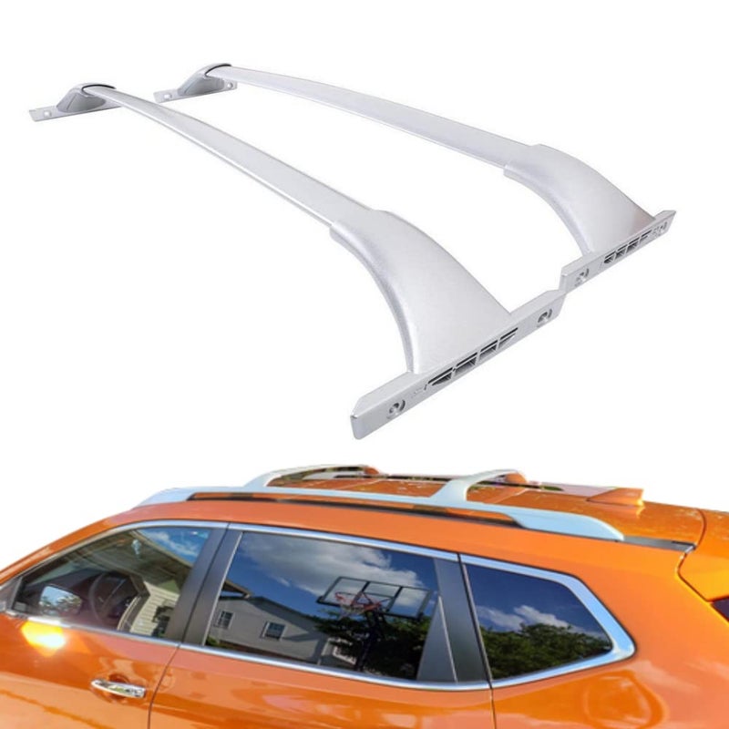 ROSY PIXEL Cross Bars Roof Rack for Nissan Rogue 2014-2020 (with Raised Side Rails), Not for Rogue Sport, Top Roof Rail Cargo Luggage Carrier Black Suitable for Carrying Luggage/Kayaks/Bicycles - Image 1